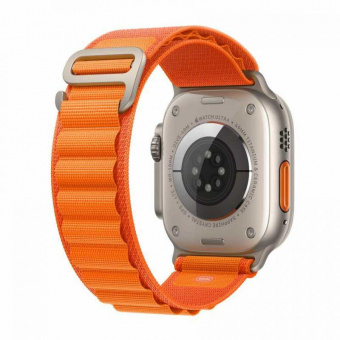 Смарт-часы Apple Watch Ultra A2622 49мм OLED корп.титан Alpine Loop рем.оранжевый разм.брасл.:M (MQEU3LL/A) от магазина РЭССИ