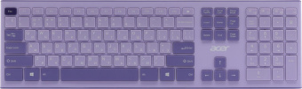 Клавиатура + мышь Acer OCC205 клав:фиолетовый мышь:фиолетовый USB беспроводная slim (ZL.ACCEE.00D) от магазина РЭССИ