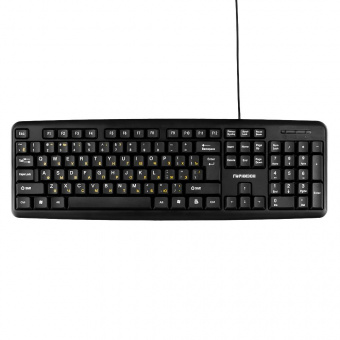 Клавиатура Гарнизон GK-100XL USB черный кабель 2м от магазина РЭССИ