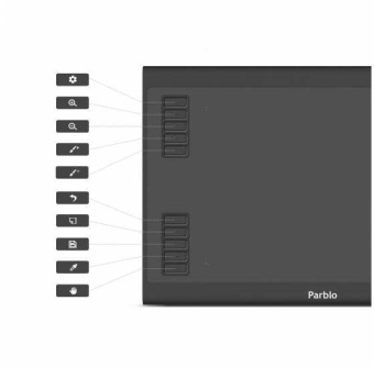 Графический планшет Parblo A610 Plus V2 USB Type-C черный от магазина РЭССИ