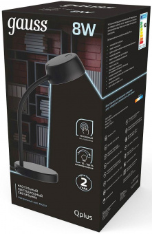 Светильник Gauss GT6012 настольный на подставке черный 8Вт от магазина РЭССИ