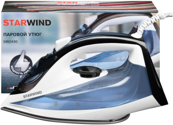 Утюг Starwind SIR2430 2400Вт голубой/белый от магазина РЭССИ