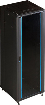 Шкаф коммутационный Lanmaster (TWT-CBB-42U-6X8-P1) напольный 42U 600x800мм пер.дв.перфор. задн.дв.перфор.2-хст. 2 бок.пан. 800кг черный 726мм 92кг 2055мм IP20 металл от магазина РЭССИ