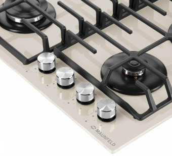 Газовая варочная поверхность Maunfeld EGHG.64.6CBG/G бежевый от магазина РЭССИ