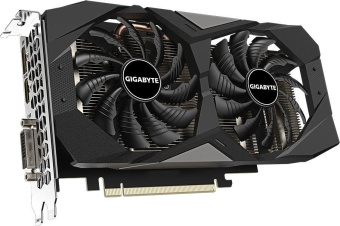 Видеокарта Gigabyte PCI-E GV-N1656WF2OC-4GD NVIDIA GeForce GTX 1650 4Gb 128bit GDDR6 1590/12000 DVIx1 HDMIx1 DPx1 HDCP Ret от магазина РЭССИ