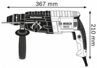 Перфоратор Bosch GBH 240 патрон:SDS-plus уд.:2.7Дж 790Вт (кейс в комплекте) от магазина РЭССИ