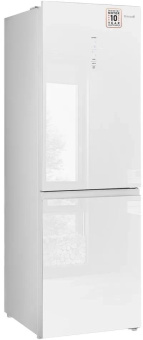 Холодильник Weissgauff WRK 185 Total NoFrost Inverter White Glass 2-хкамерн. белый инвертер от магазина РЭССИ
