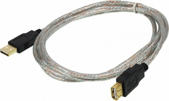 Кабель-удлинитель Ningbo USB A(m) USB A(f) 1.8м прозрачный от магазина РЭССИ