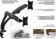 Картинка Кронштейн для мониторов ЖК Kromax OFFICE-9 черный 15"-32" макс.16кг настольный поворот и наклон верт.перемещ. от магазина РЭССИ Кронштейн для мониторов ЖК Kromax OFFICE-9 черный 15"-32" макс.16кг настольный поворот и наклон верт.перемещ. от магазина РЭССИ