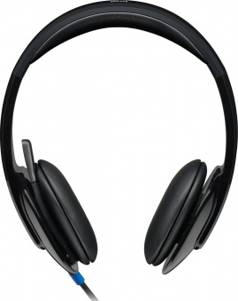 Наушники с микрофоном Logitech H540 черный 1.8м накладные USB оголовье (981-000480) от магазина РЭССИ