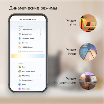 Умная лампа Gauss Smart Home C35 E14 (упак.:1шт) (1250112) от магазина РЭССИ