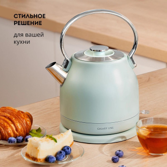 Чайник электрический Galaxy Line GL 0333 1.5л. 2200Вт мятный корпус: нерж.сталь (7010103330) от магазина РЭССИ