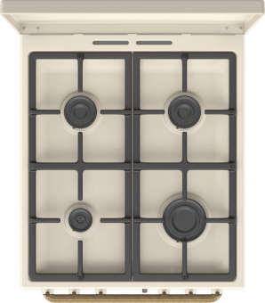 Плита Газовая Gorenje GGI5BCLI бежевый (металлическая крышка) реш.чугун от магазина РЭССИ