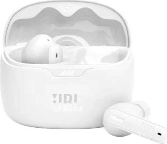 Гарнитура вкладыши JBL Tune Beam Ghost белый беспроводные bluetooth в ушной раковине (JBLTBEAMGWHTAS) от магазина РЭССИ