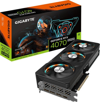 Видеокарта Gigabyte PCI-E 4.0 GV-N407SGAMING OC-12GD NVIDIA GeForce RTX 4070 Super 12Gb 192bit GDDR6X 2475/21000 HDMIx1 DPx3 HDCP Ret от магазина РЭССИ