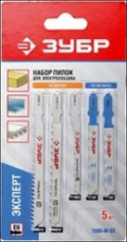 Набор пилок по дереву Зубр 1595-S5 5пред. (лобзики) от магазина РЭССИ