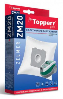 Пылесборники Topperr ZM20 1412 сверхпрочные нетканые (4пылесбор.) (1фильт.) от магазина РЭССИ