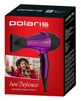 Фен Polaris PHD 2077i 2000Вт фиолетовый/черный от магазина РЭССИ