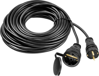 Удлинитель силовой Stayer 55026-20 3x1.5кв.мм 1розет. 20м КГ без катушки черный от магазина РЭССИ