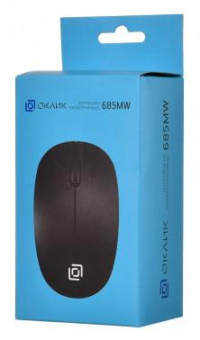 Мышь Оклик 685MW черный оптическая (1200dpi) беспроводная USB для ноутбука (3but) от магазина РЭССИ
