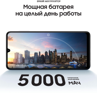 Смартфон Samsung SM-A225F Galaxy A22 64Gb 4Gb белый моноблок 3G 4G 2Sim 6.4" 720x1600 Android 11 48Mpix 802.11 b/g/n/ac NFC GPS GSM900/1800 GSM1900 TouchSc microSD max1024Gb от магазина РЭССИ