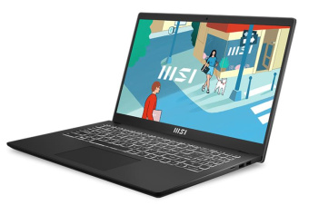 Ноутбук MSI Modern 15 H B13M-096XRU Core i5 13420H 16Gb SSD512Gb Intel Iris Xe graphics 15.6" IPS FHD (1920x1080) Free DOS black WiFi BT Cam (9S7-15H411-096) от магазина РЭССИ