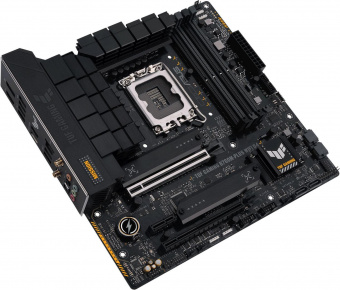 Материнская плата Asus TUF GAMING B760M-PLUS WIFI D4 Soc-1700 Intel B760 4xDDR4 mATX AC`97 8ch(7.1) 2.5Gg RAID+HDMI+DP от магазина РЭССИ