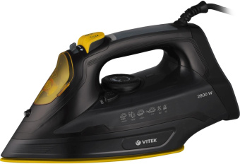Утюг Vitek VT-8357 2800Вт черный/желтый от магазина РЭССИ