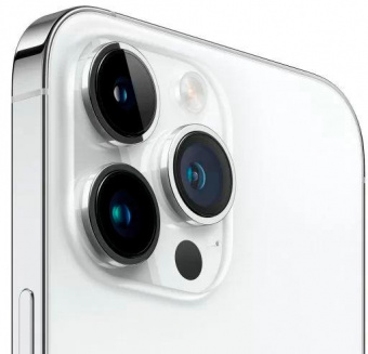 Смартфон Apple A2893 iPhone 14 Pro Max 128Gb 6Gb серебристый моноблок 3G 4G 1Sim 6.7" 1290x2796 iOS 16 48Mpix 802.11 a/b/g/n/ac/ax NFC GPS GSM900/1800 GSM1900 TouchSc Protect от магазина РЭССИ