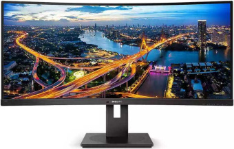 Монитор Philips 34" 346B1C(00/01) черный VA LED 21:9 (Ultrawide) HDMI M/M матовая HAS Piv 300cd 178гр/178гр 3440x1440 100Hz DP WQ USB 11.49кг от магазина РЭССИ