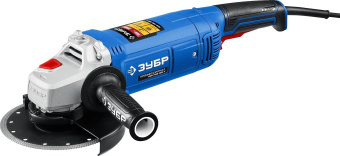 Углошлифовальная машина Зубр УШМ-П180-2000 П 2000Вт 8000об/мин рез.шпин.:M14 d=180мм от магазина РЭССИ