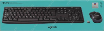 Клавиатура + мышь Logitech MK270 клав:черный мышь:черный USB беспроводная Multimedia (920-003381) от магазина РЭССИ