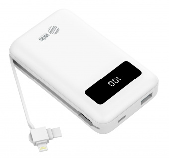 Мобильный аккумулятор Cactus CS-PBFSNT-10000 10000mAh 3A 1xUSB белый от магазина РЭССИ