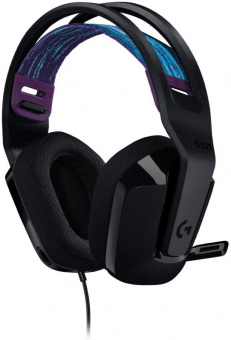 Наушники с микрофоном Logitech G335 черный 2м накладные оголовье (981-000978) от магазина РЭССИ