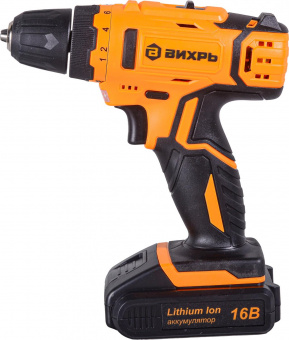 Дрель-шуруповерт Вихрь ДА-16Л-2КА аккум. патрон:быстрозажимной (кейс в комплекте) (72/14/49) от магазина РЭССИ