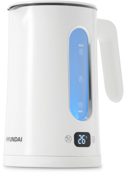 Чайник электрический Hyundai HYK-G5510 1.5л. 2200Вт белый/прозрачный корпус: стекло от магазина РЭССИ