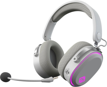 Наушники с микрофоном GMNG GG-HS405W белый мониторные BT/Radio/3.5mm оголовье (1899880) от магазина РЭССИ
