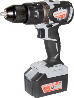 Дрель-шуруповерт Интерскол ДАУ-13/18В аккум. патрон:быстрозажимной (кейс в комплекте) (574.4.1.70) от магазина РЭССИ