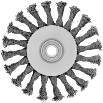 Щетка дисковая по мет. Сибртех 746117 d=125мм d(посад.)=14мм (шлифовальные машины/дрели) (упак.:1шт) от магазина РЭССИ