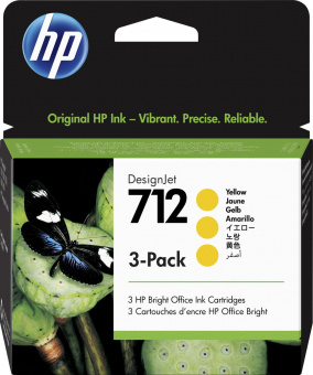 Картридж струйный HP 712 3ED79A желтый x3упак. (29мл) для HP DJ Т230/630 от магазина РЭССИ