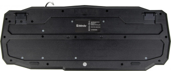 Клавиатура Defender Ultra HB-330L черный USB LED (подставка для запястий) от магазина РЭССИ