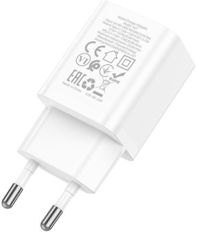 Сетевое зар./устр. Hoco N27 White 20W (PD+QC+AFC) USB-C белый от магазина РЭССИ