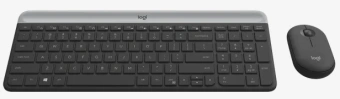 Клавиатура + мышь Logitech MK470 клав:графитовый/светло-серый мышь:графитовый USB беспроводная slim (920-009180) от магазина РЭССИ
