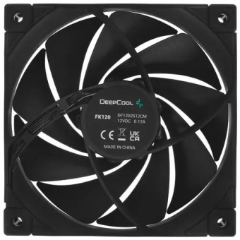 Вентилятор Deepcool FK120 120x120x25mm черный 4-pin 28dB 170gr Ret (R-FK120-BKNPF1-G-1) от магазина РЭССИ