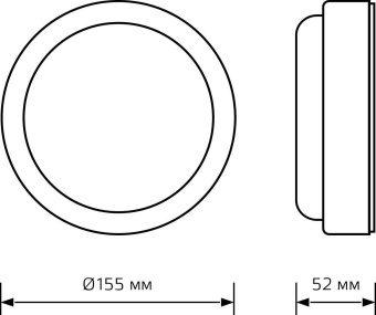 Светильник Gauss ЖКХ 126418315 15Вт 6500K белый опал от магазина РЭССИ