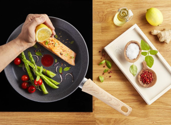 Сковорода Tefal Natural Force G2660672 круглая 28см покрытие: Mineralia+ non-stick ручка несъемная (без крышки) серый (2100118265) от магазина РЭССИ