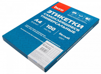 Этикетки Buro A4 70x49.5мм 18шт на листе/100л./белый матовое самоклей. универсальная от магазина РЭССИ