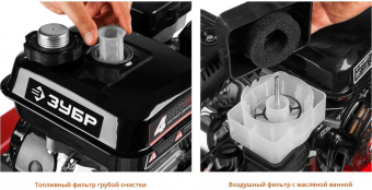 Мотоблок Зубр МТБ-400 бензиновый 7л.с. от магазина РЭССИ