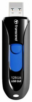 Флеш Диск Transcend 128Gb Jetflash 790 TS128GJF790K USB3.0 черный/синий от магазина РЭССИ