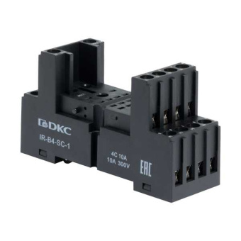Колодка с винтовыми клеммами для реле на 4 группы IR-24DC/220DC/230AC-4CO от магазина РЭССИ